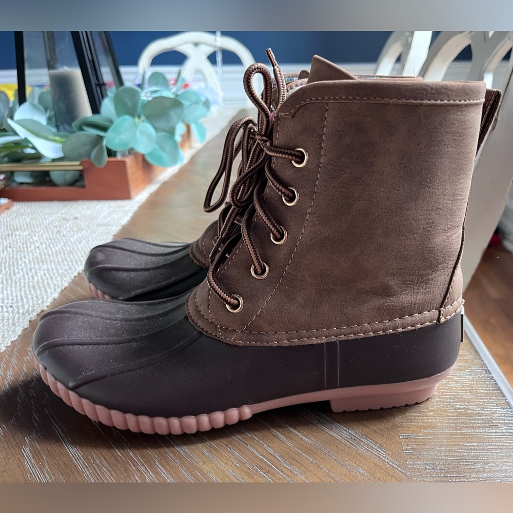 Marley Lilly Duck Boots Brown size 7 - Picture 5 of 9
